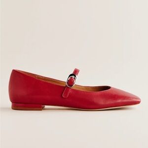 Reformation Red Melissa Mary Jane Flats